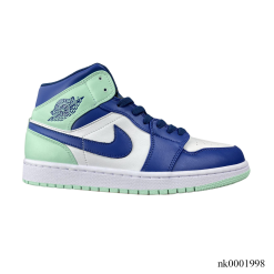 AJ 1 Mid Blue Mint Shoes Sneakers - nk0001998
