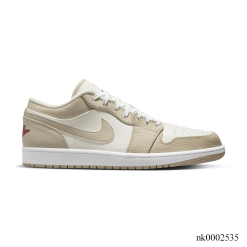 AJ 1 Low SE Sail Rattan University Red Shoes Sneakers - nk0002535