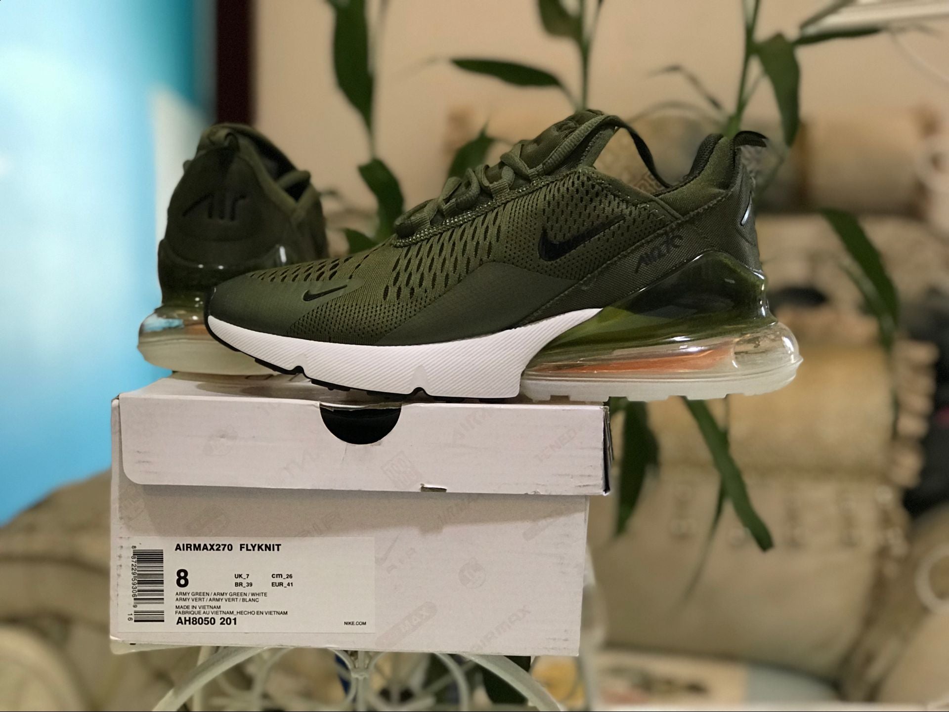 AM 270 Medium Olive Shoes Sneakers - nk0000439 - Image 14