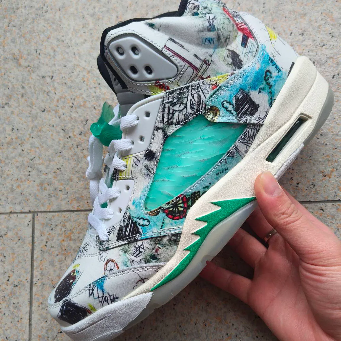AJ 5 Wings Shoes Sneakers - nk0000601 - Image 3