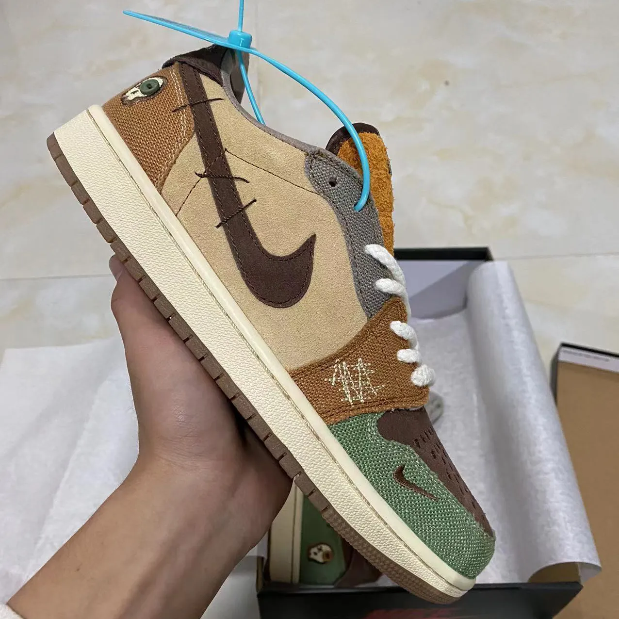 Zion Williamson x AJ 1 Low OG Voodoo Shoes Sneakers – nk0002534 - Image 3