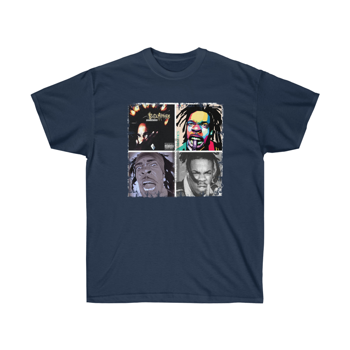 50C Busta Rhymes 4 Pic Men T-Shirt - Image 15