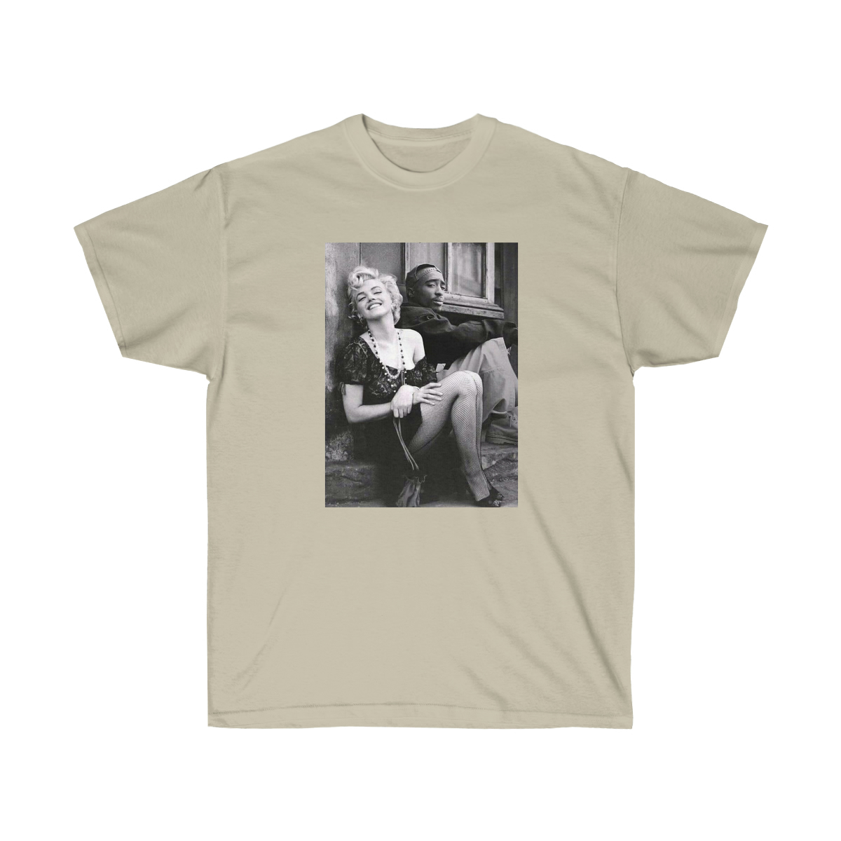 Marilyn Monroe & 2Pac Men T-Shirt - Image 5