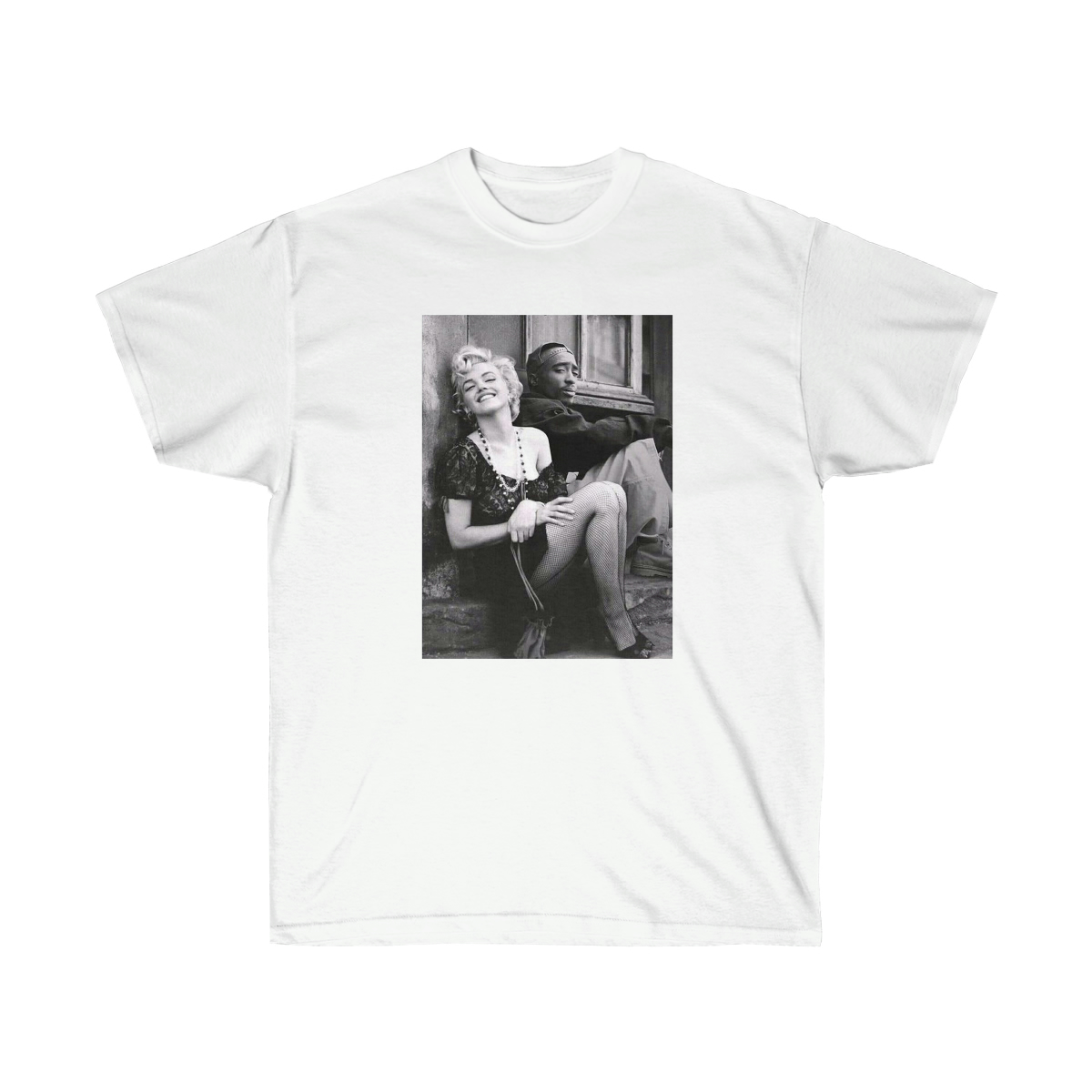Marilyn Monroe & 2Pac Men T-Shirt - Image 3