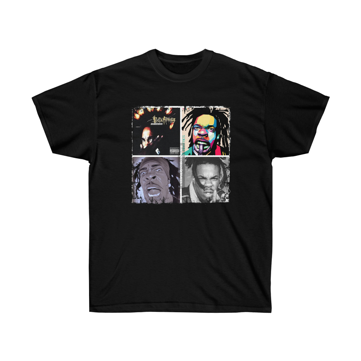 50C Busta Rhymes 4 Pic Men T-Shirt - Image 3