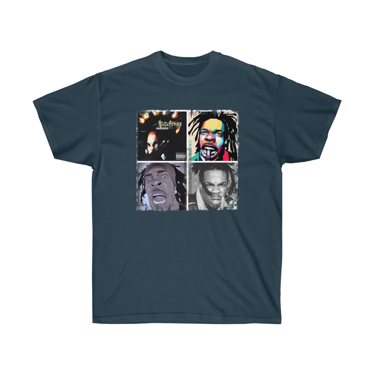 50C Busta Rhymes 4 Pic Men T-Shirt - Image 13