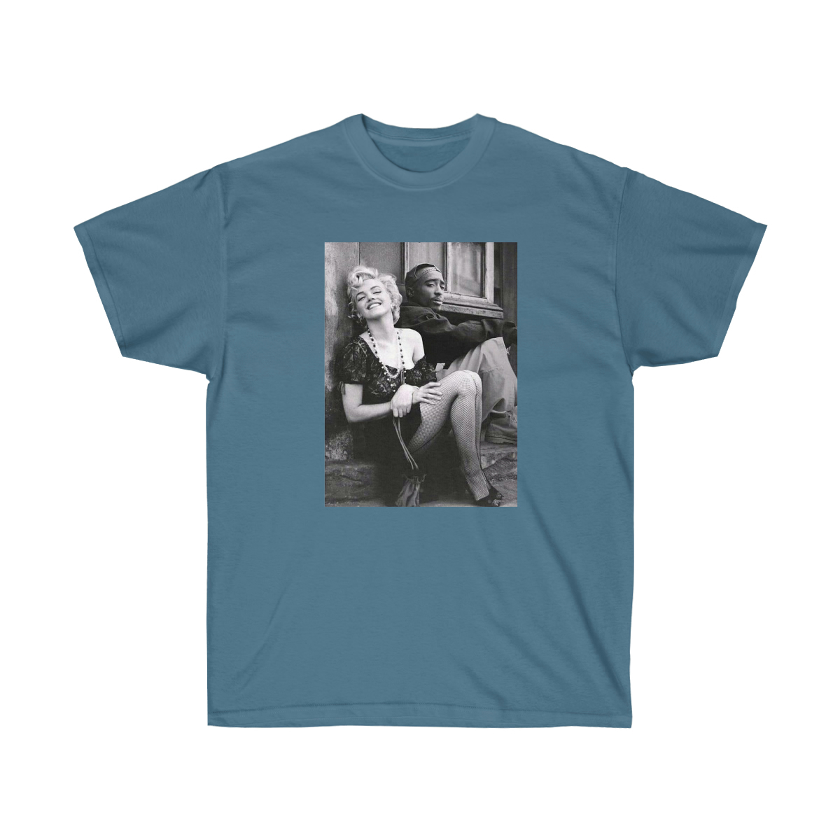 Marilyn Monroe & 2Pac Men T-Shirt - Image 9