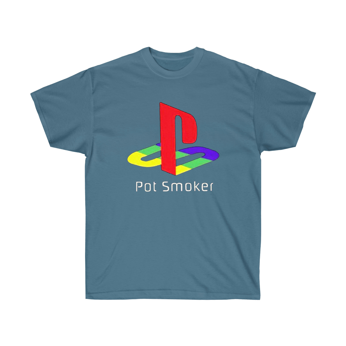 Pot Smoker Retro Men T-Shirt - Image 7