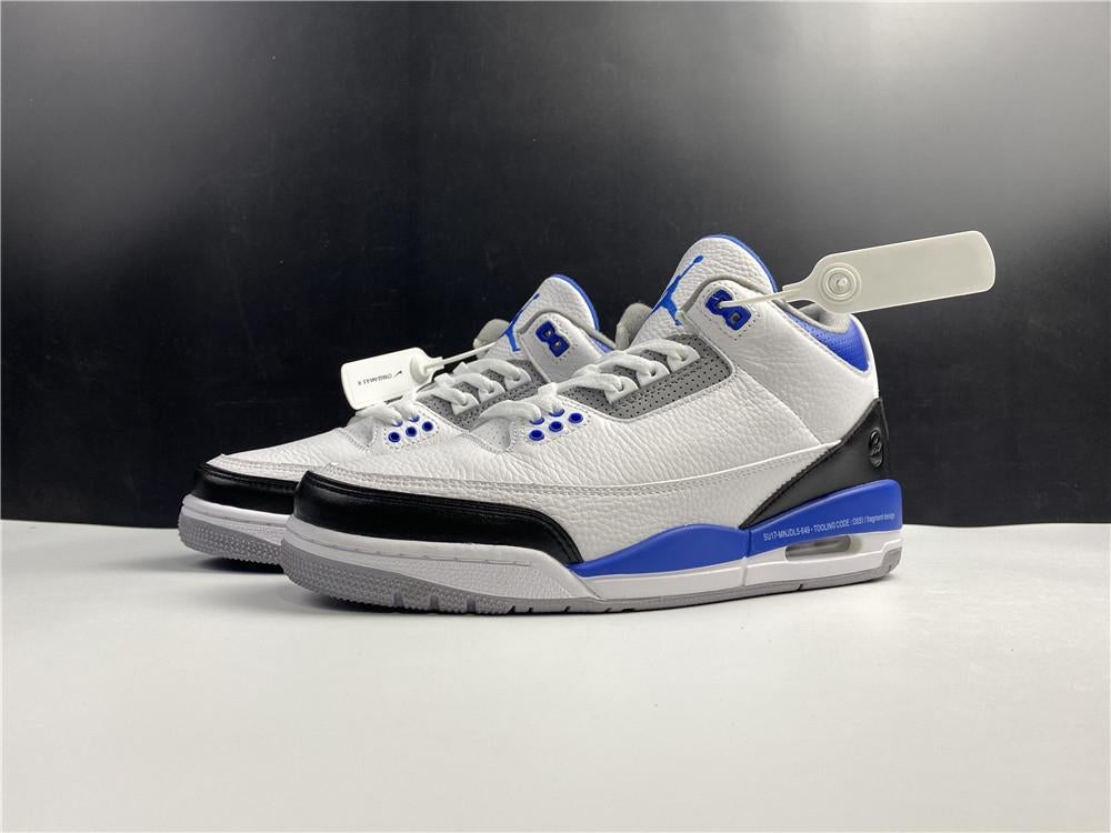 AJ 3 Fragment White Blue Shoes Sneakers - nk0000859 - Image 13