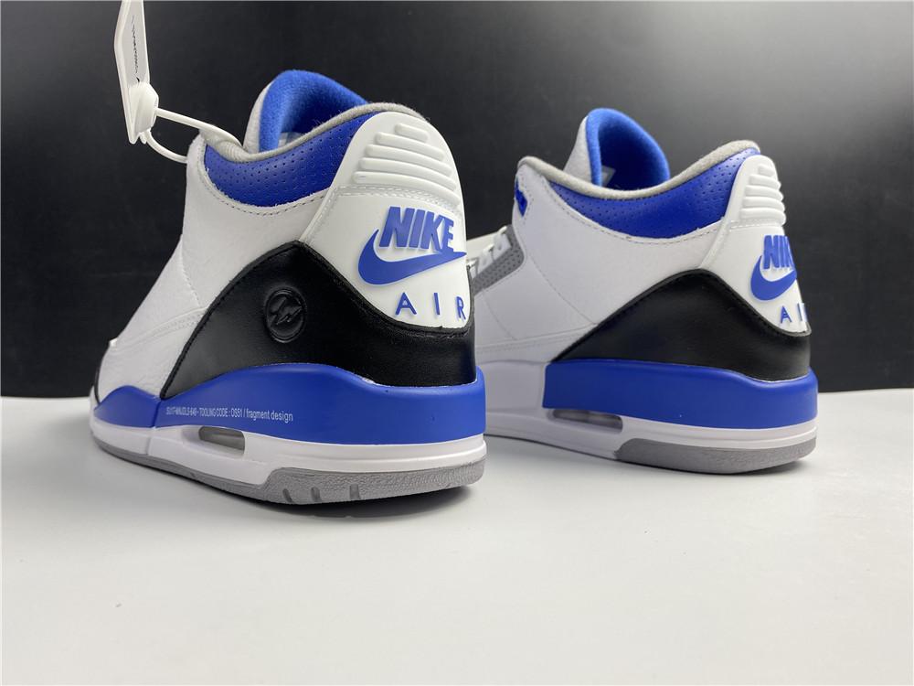 AJ 3 Fragment White Blue Shoes Sneakers - nk0000859 - Image 14