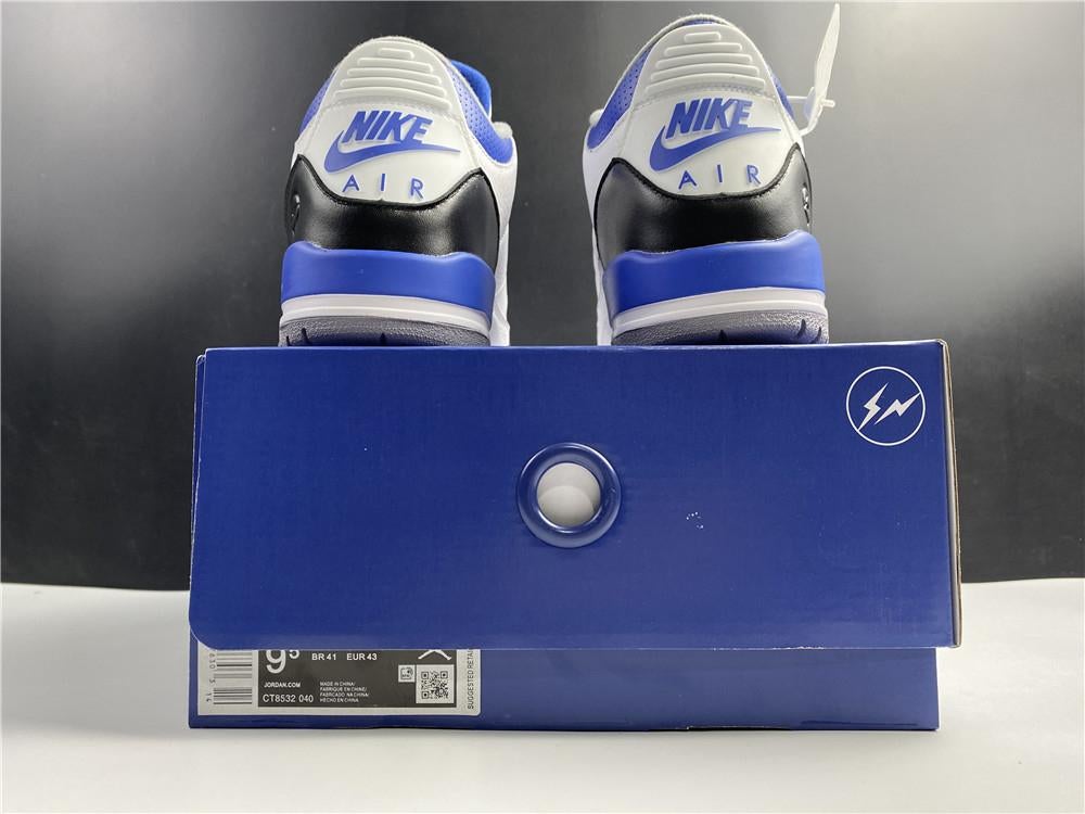 AJ 3 Fragment White Blue Shoes Sneakers - nk0000859 - Image 17