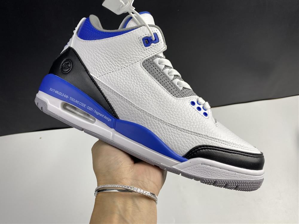 AJ 3 Fragment White Blue Shoes Sneakers - nk0000859 - Image 19