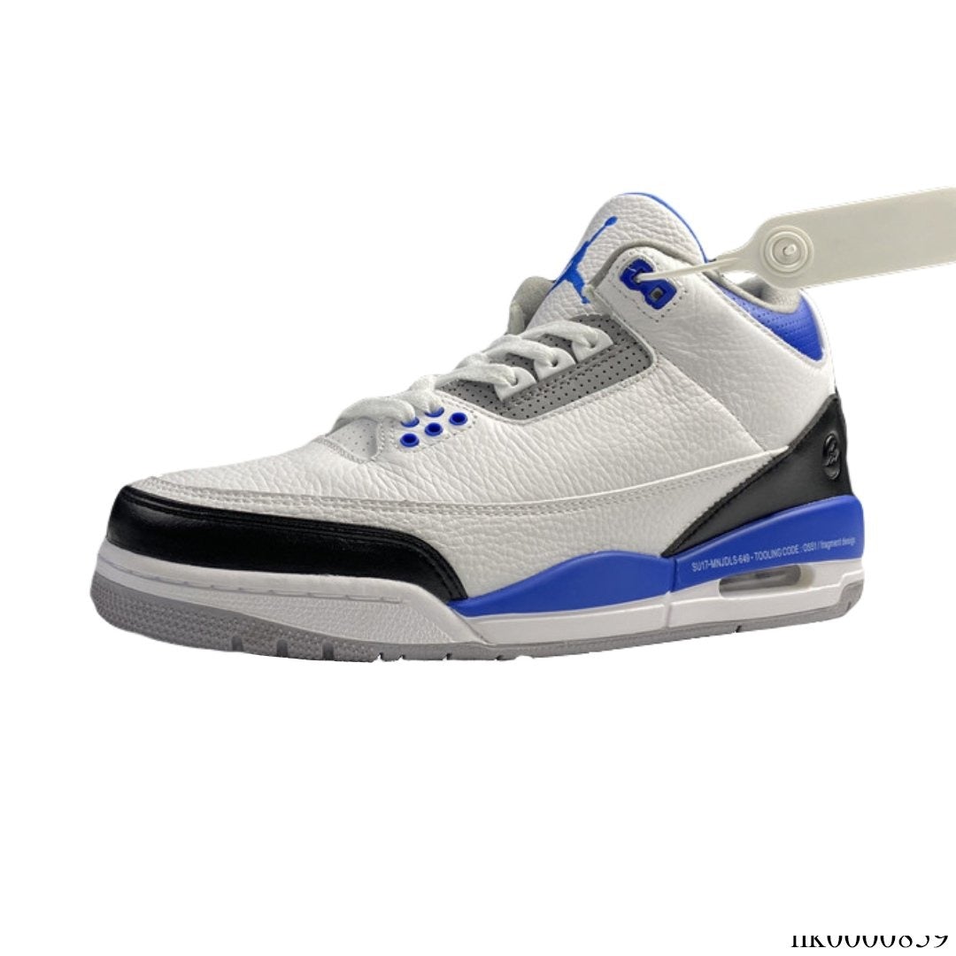 AJ 3 Fragment White Blue Shoes Sneakers - nk0000859 - Image 2