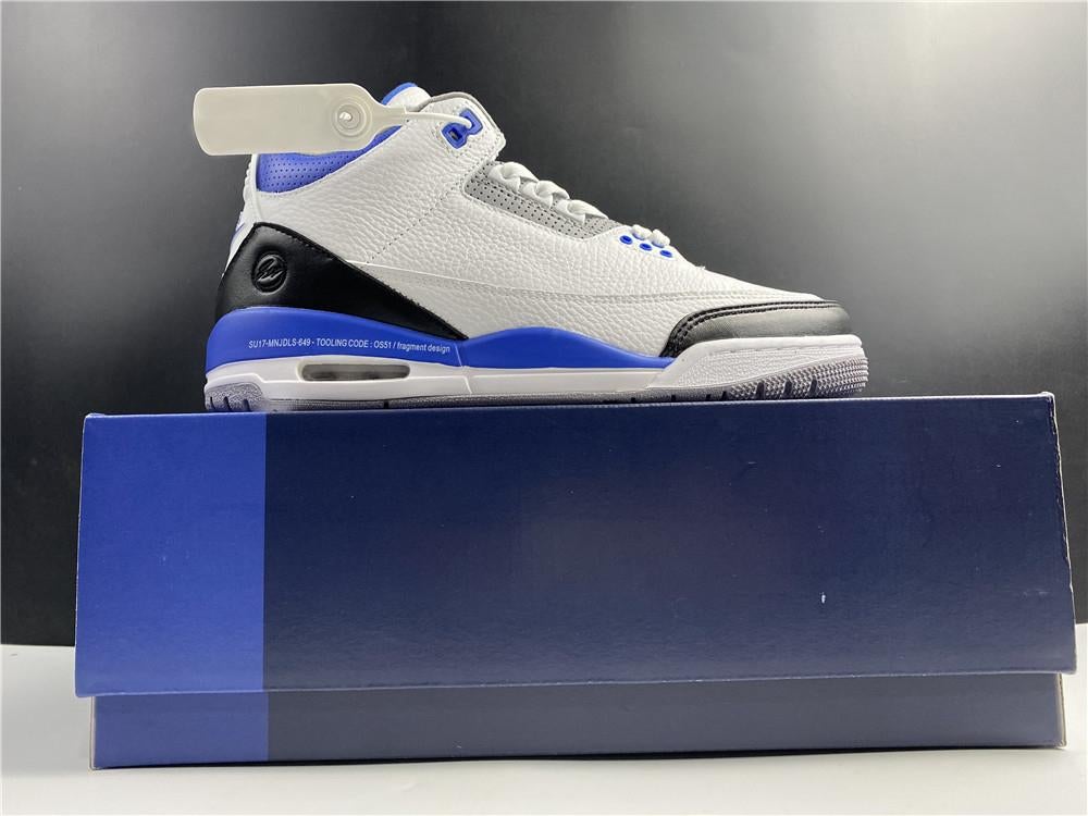 AJ 3 Fragment White Blue Shoes Sneakers - nk0000859 - Image 22