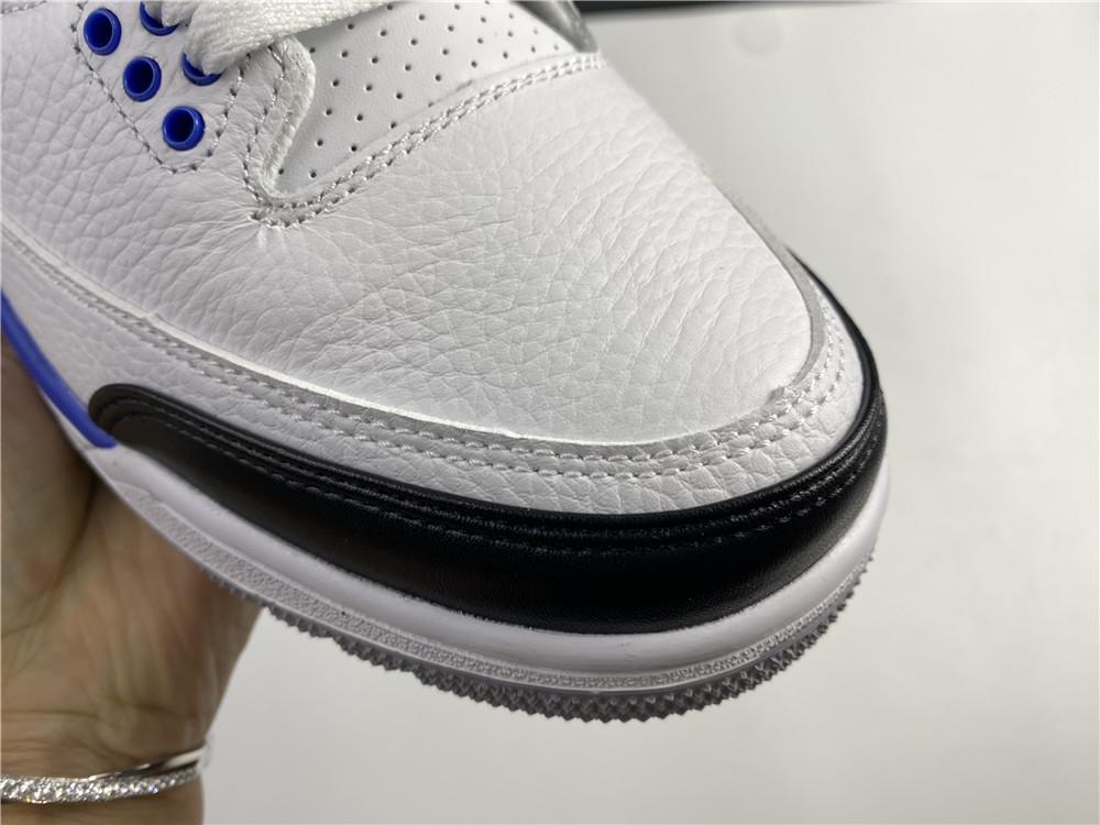 AJ 3 Fragment White Blue Shoes Sneakers - nk0000859 - Image 9