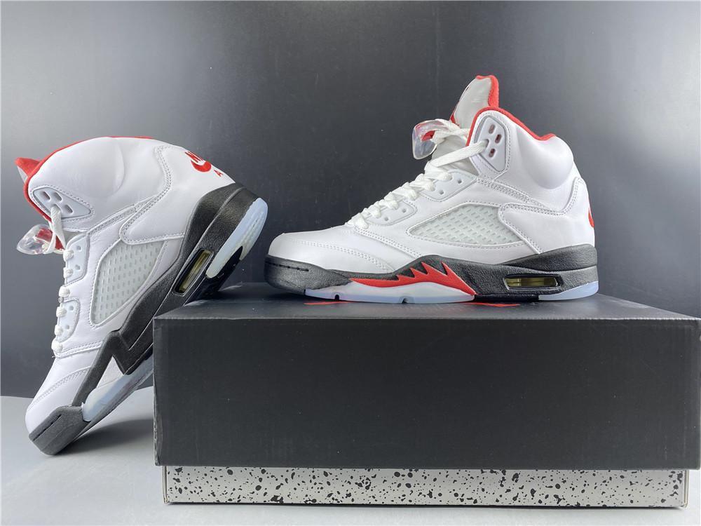AJ 5 Fire Red Silver Tongue (2020) Shoes Sneakers - nk0000787 - Image 21