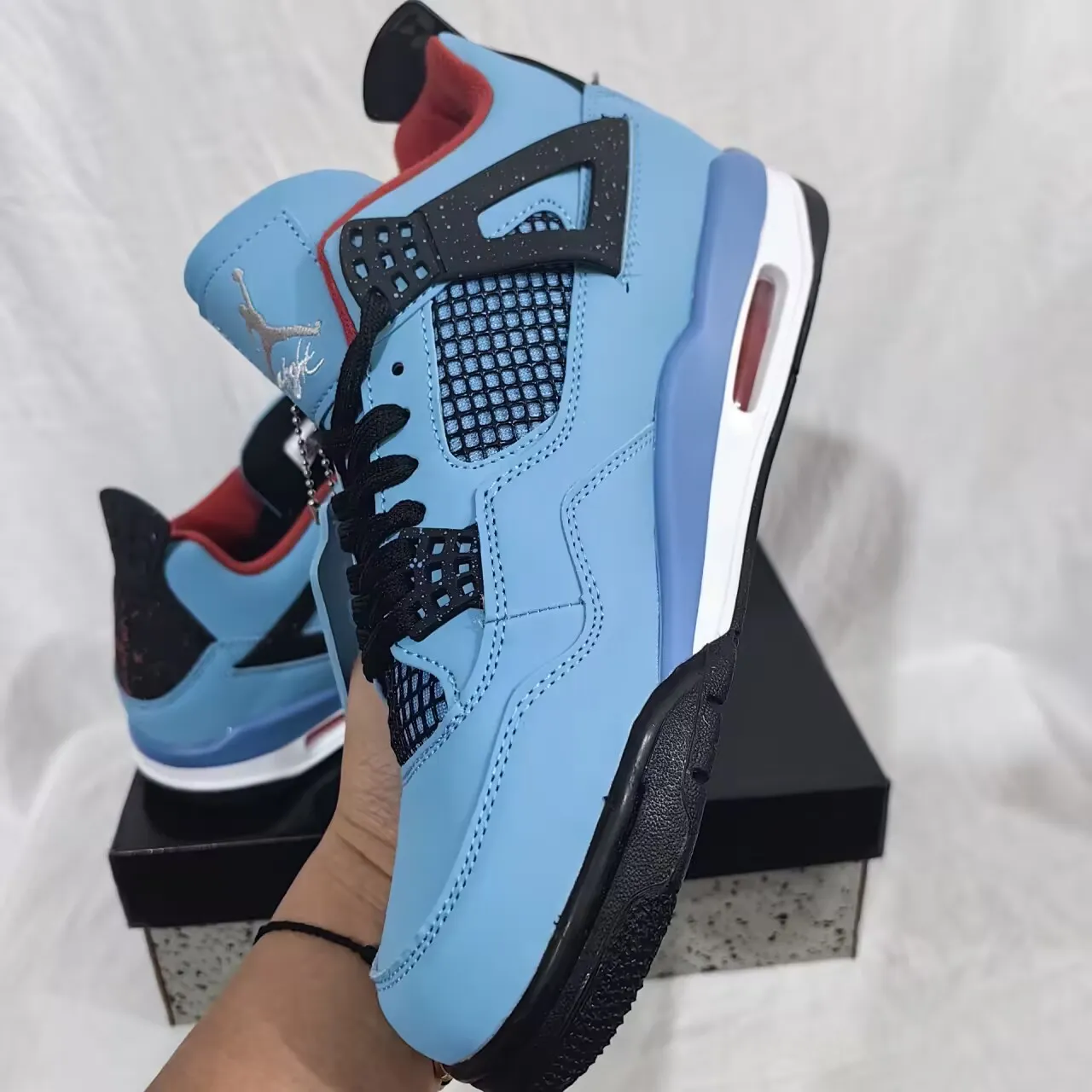 Travis Scott x AJ 4 Cactus Jack Shoes Sneakers – nk0000013 - Image 9