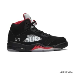 SUP x AJ 5 Black Shoes Sneakers – nk0003414