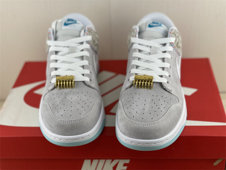 Dunk Low Barbershop Grey Shoes Sneakers - nk0001974 - Image 7