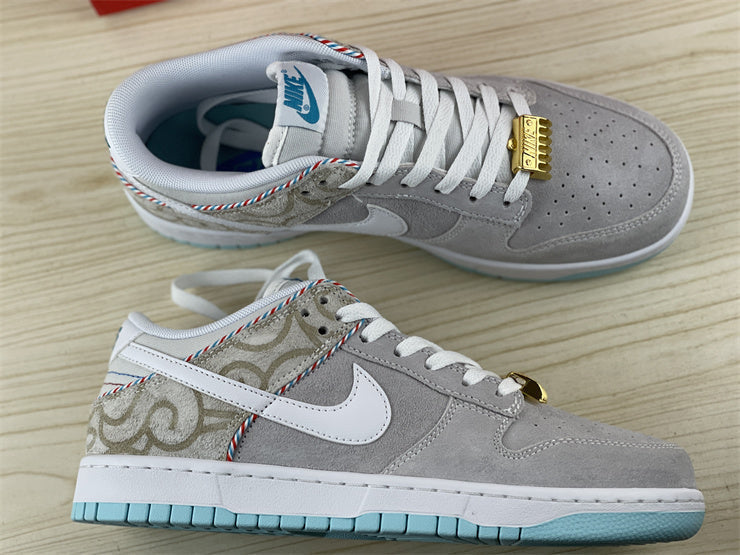 Dunk Low Barbershop Grey Shoes Sneakers - nk0001974 - Image 4