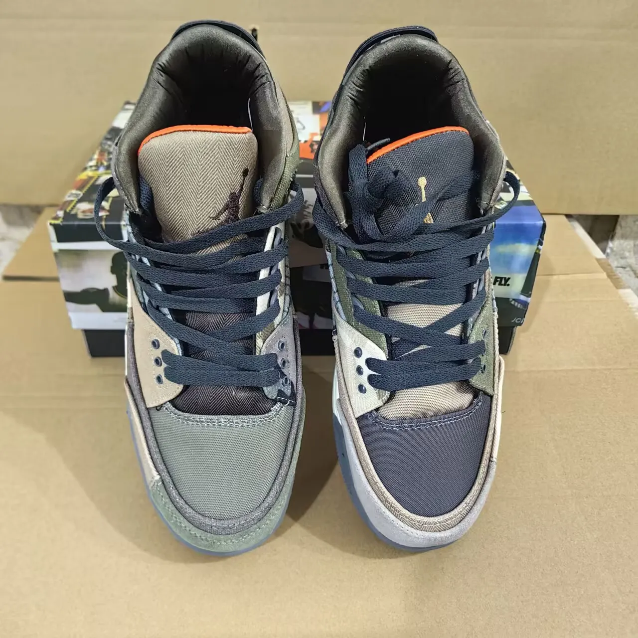 AJ 3 Retro Patchwork Camo Shoes Sneakers - nk0001981 - Image 8