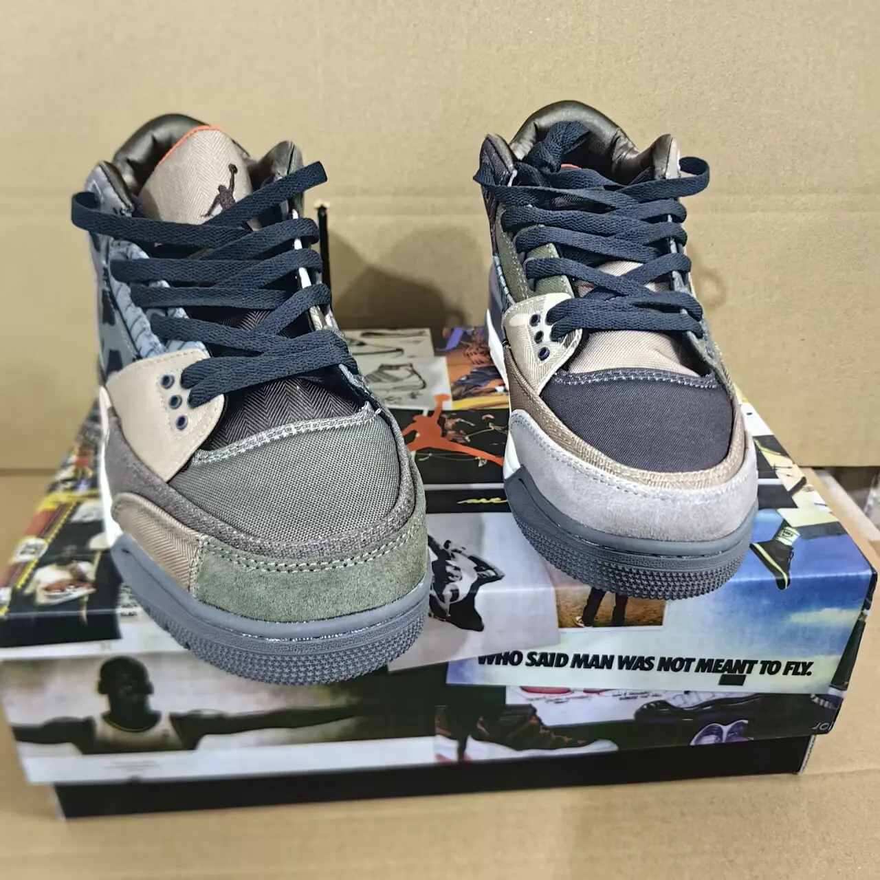 AJ 3 Retro Patchwork Camo Shoes Sneakers - nk0001981 - Image 9