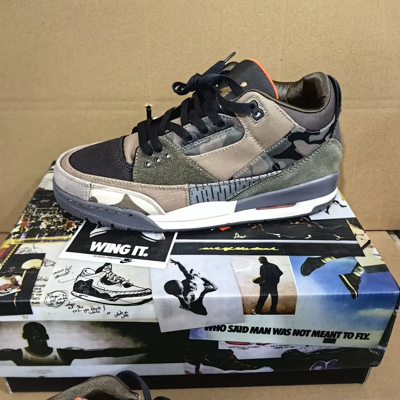 AJ 3 Retro Patchwork Camo Shoes Sneakers - nk0001981 - Image 11