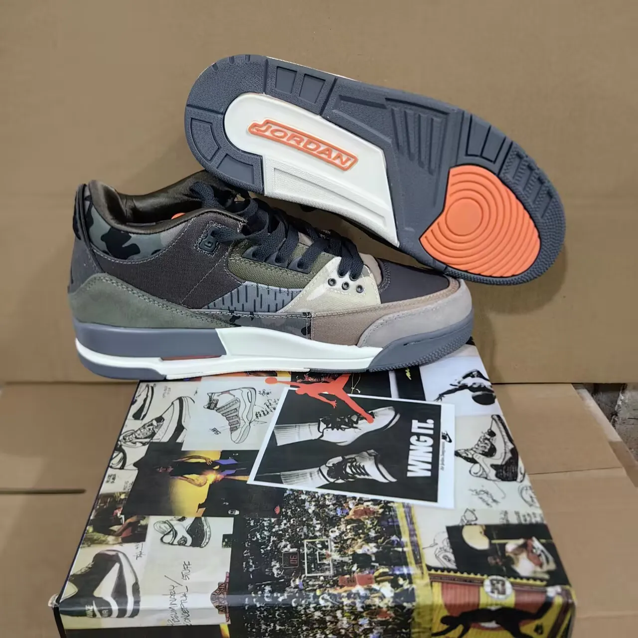 AJ 3 Retro Patchwork Camo Shoes Sneakers - nk0001981 - Image 6