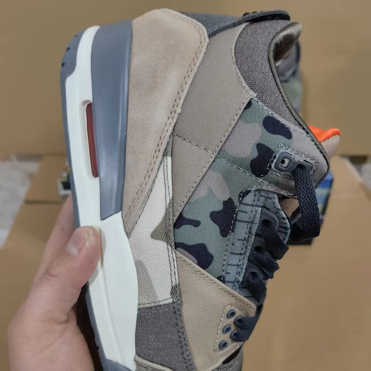 AJ 3 Retro Patchwork Camo Shoes Sneakers - nk0001981 - Image 13
