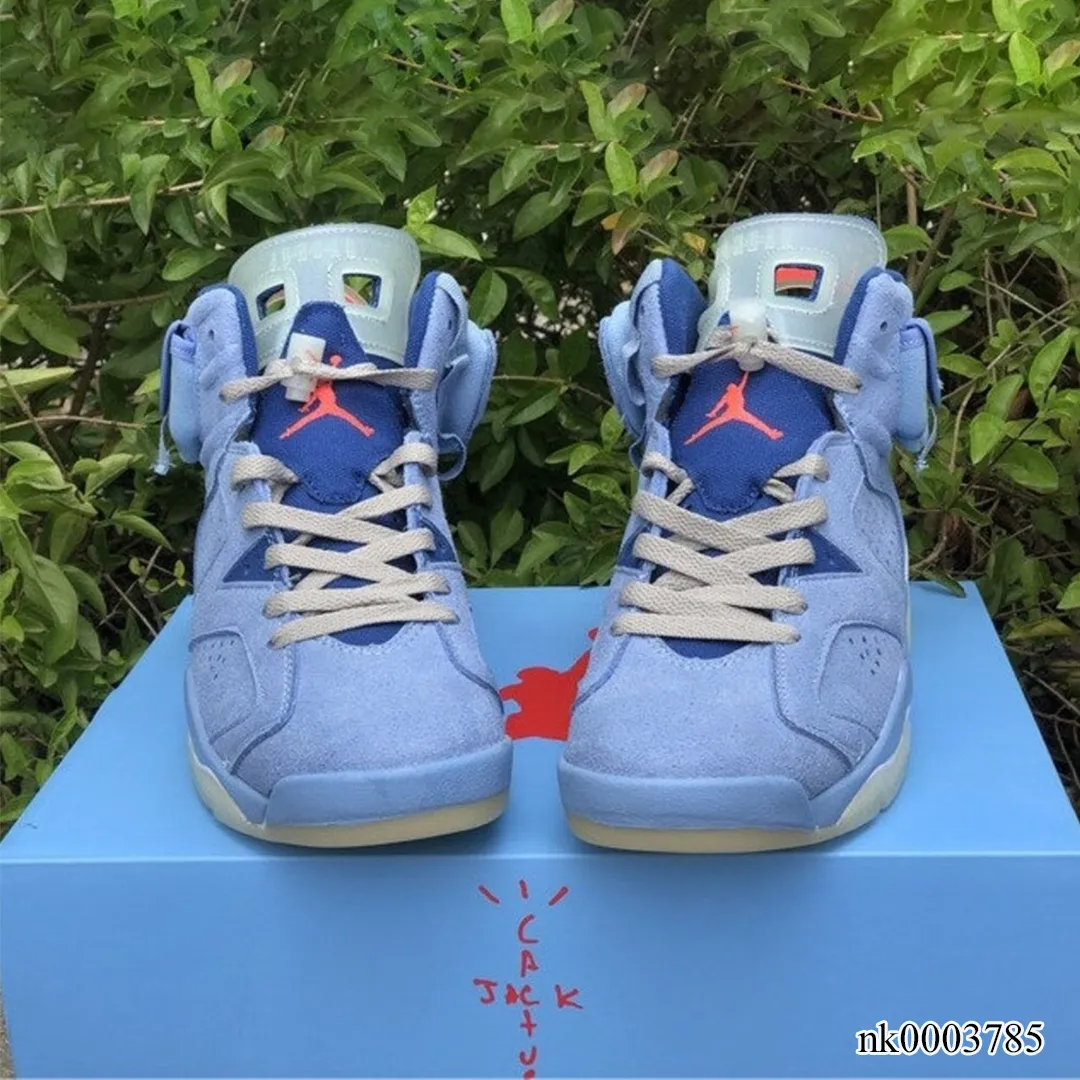 AJ 6 x Travis Scott Houston Oilers Light Blue Shoes Sneakers - nk0003785 - Image 4