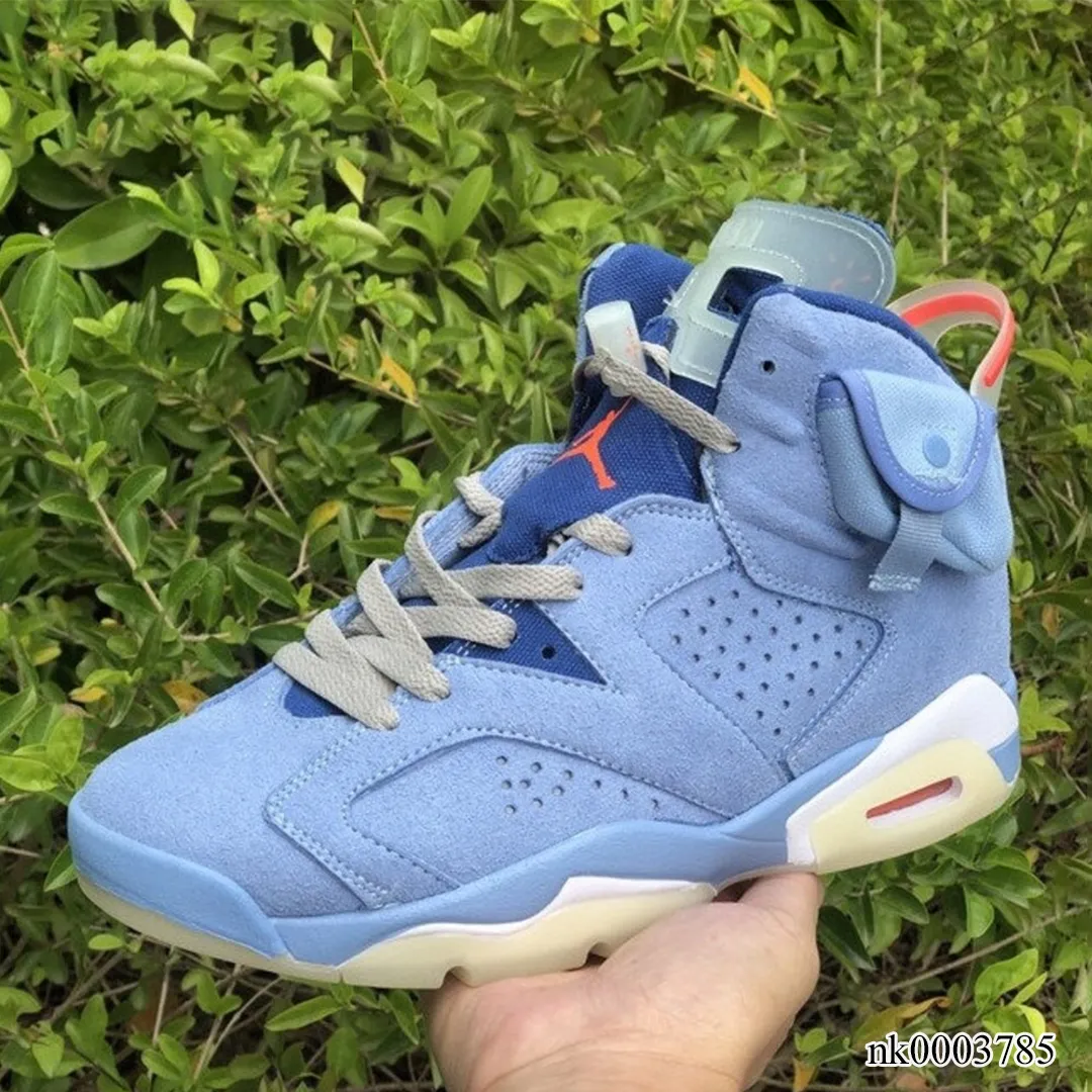 AJ 6 x Travis Scott Houston Oilers Light Blue Shoes Sneakers - nk0003785 - Image 3
