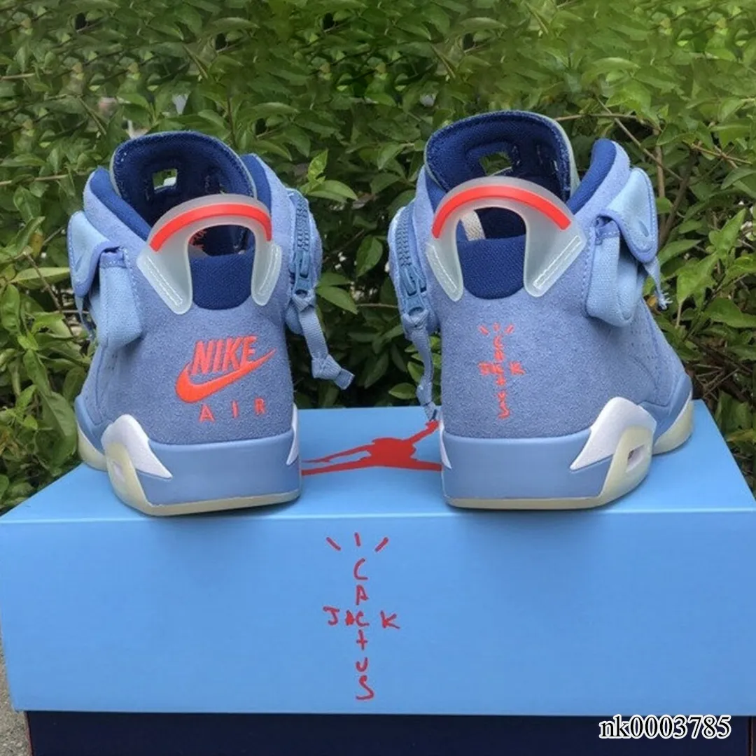 AJ 6 x Travis Scott Houston Oilers Light Blue Shoes Sneakers - nk0003785 - Image 8