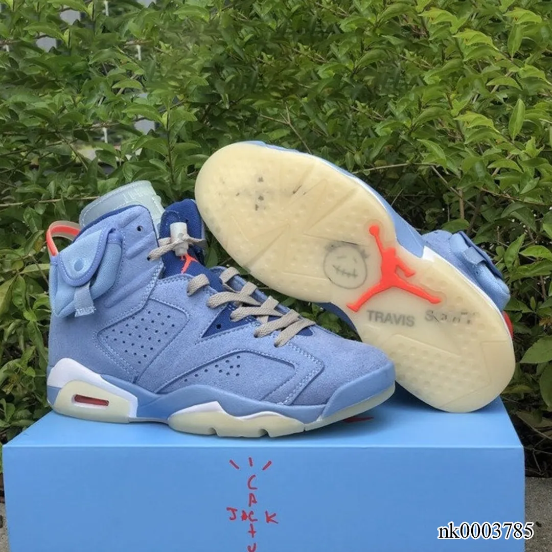 AJ 6 x Travis Scott Houston Oilers Light Blue Shoes Sneakers - nk0003785 - Image 7