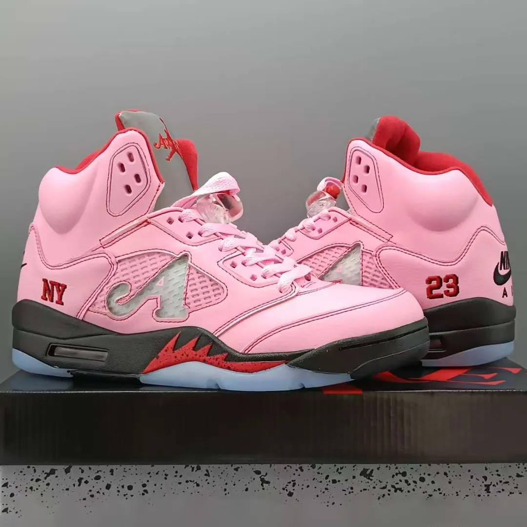 Awake NY x AJ 5 Arctic Pink Shoes Sneakers - nk0004393 - Image 8