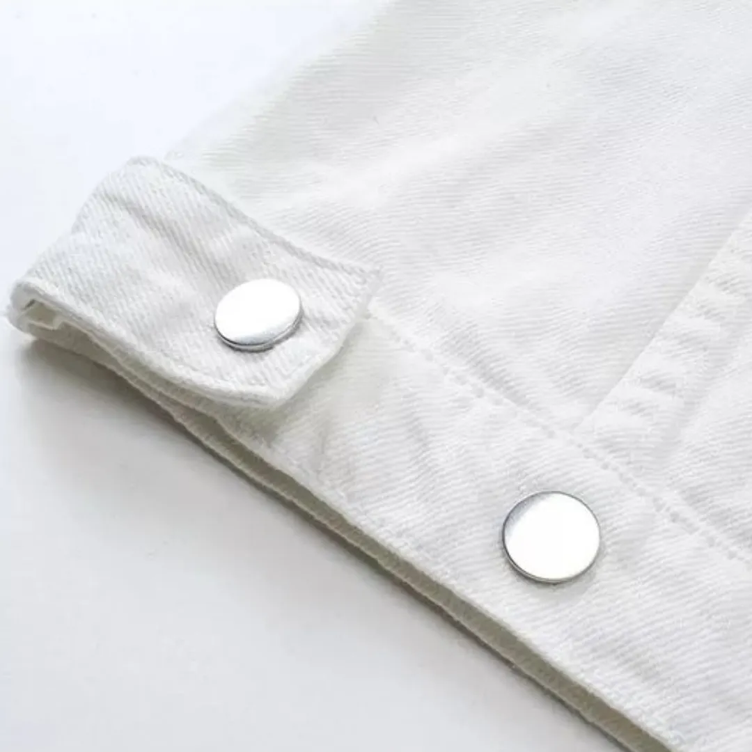 DT Kapok White Denim Jackets - 121 - dt0000121 - Image 4