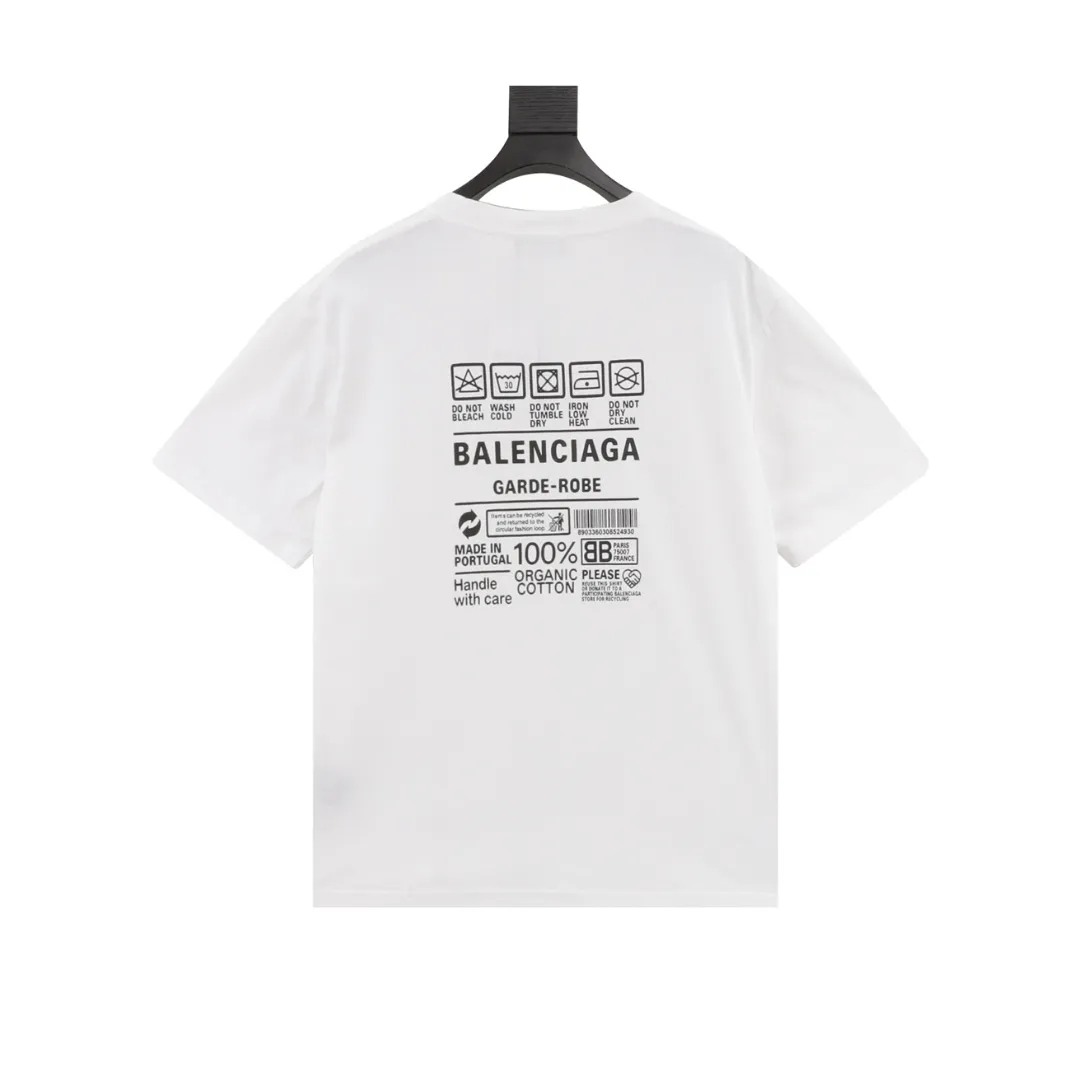 BLCG Garde-Robe Care Label T-shirt in White - 589 - blcg0000589 - Image 2