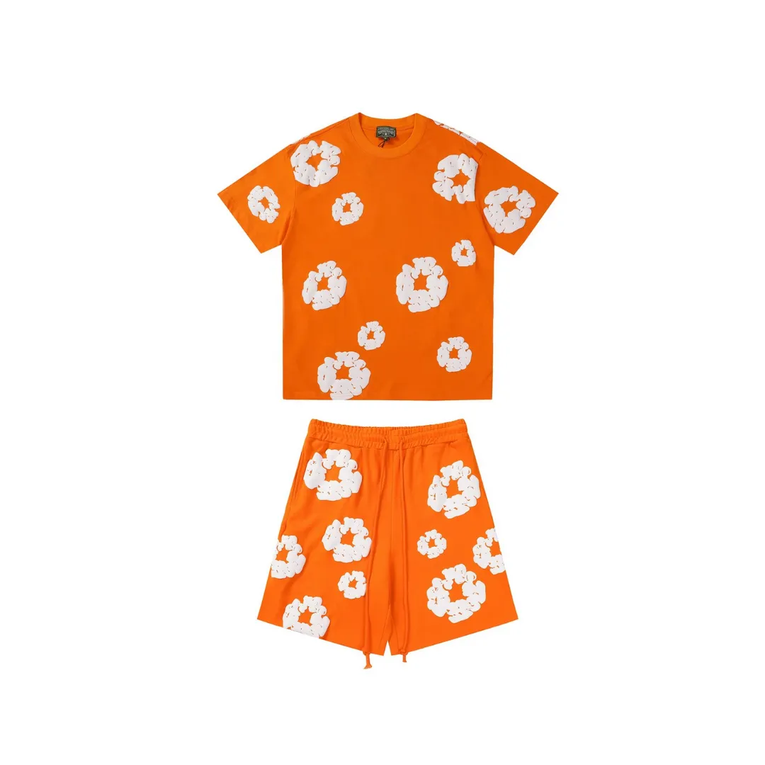DT Set Orange Tee & Shorts - 138 - dt0000138