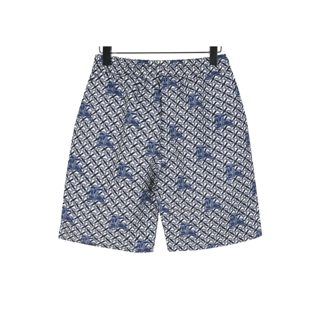 BUR All-Over Monogram Knight Shorts in Navy - 370 – bbr0000370 - Image 2