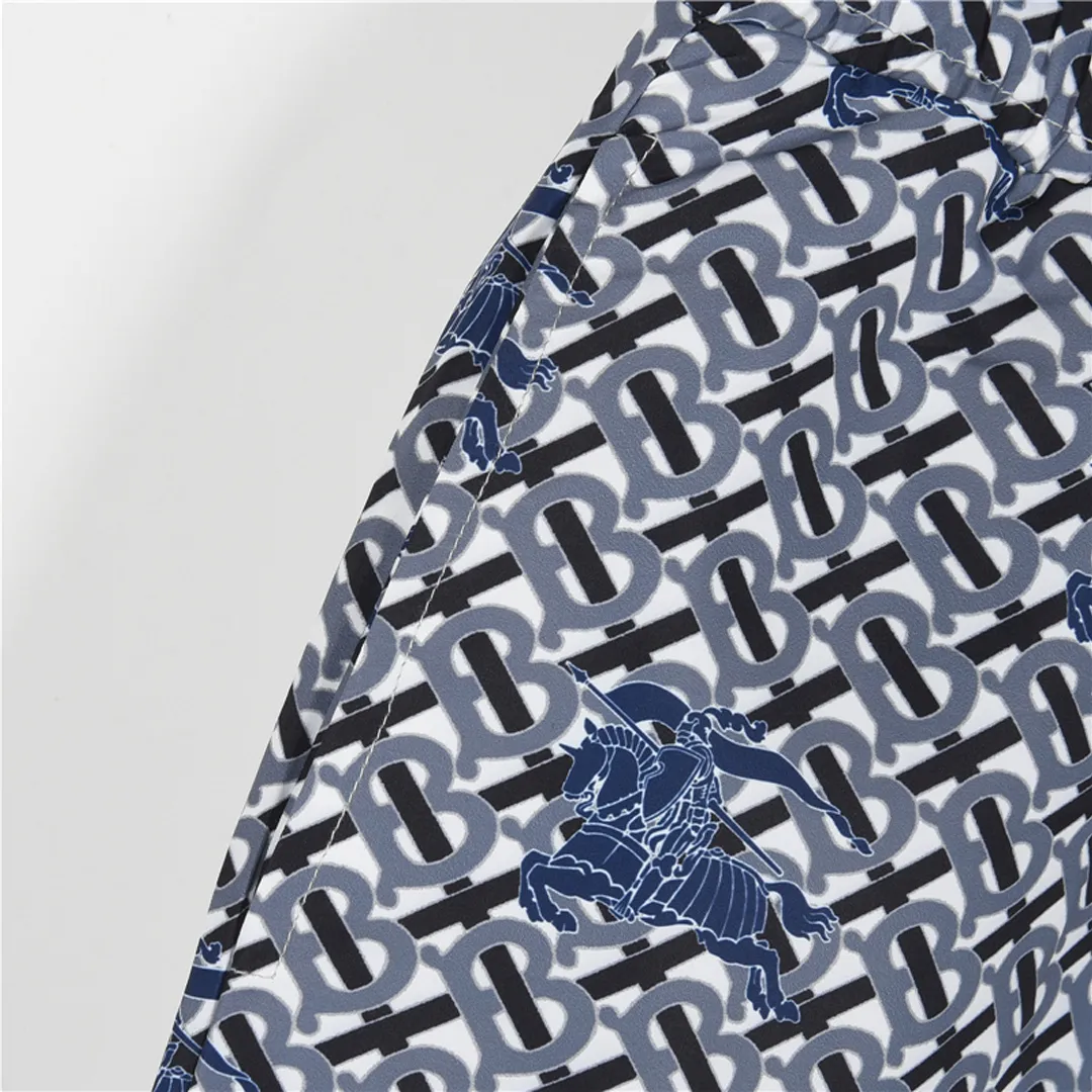 BUR All-Over Monogram Knight Shorts in Navy - 370 – bbr0000370 - Image 4