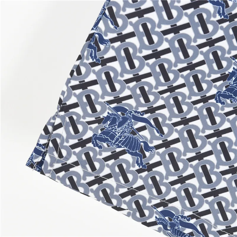 BUR All-Over Monogram Knight Shorts in Navy - 370 – bbr0000370 - Image 5