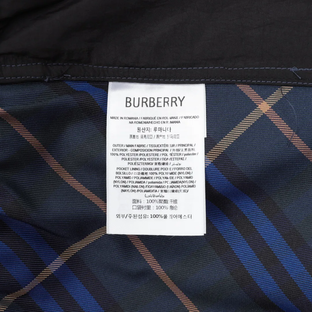 BUR Archive Check Knight Motif Shorts in Navy - 379 - bbr0000379 - Image 12