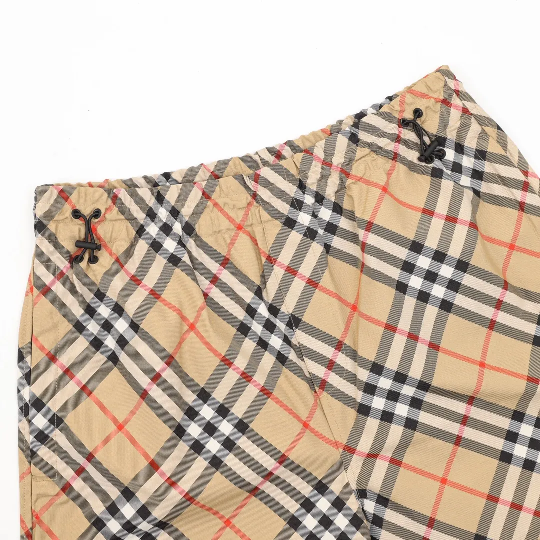 BUR Archive Check Knight Motif Shorts in Tan - 380 - bbr0000380 - Image 7