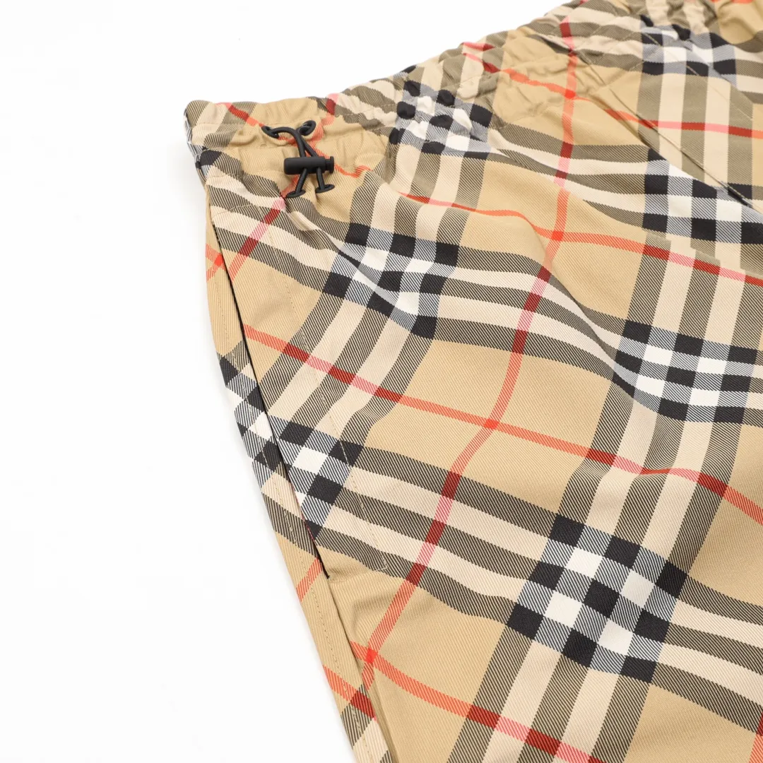 BUR Archive Check Knight Motif Shorts in Tan - 380 - bbr0000380 - Image 8