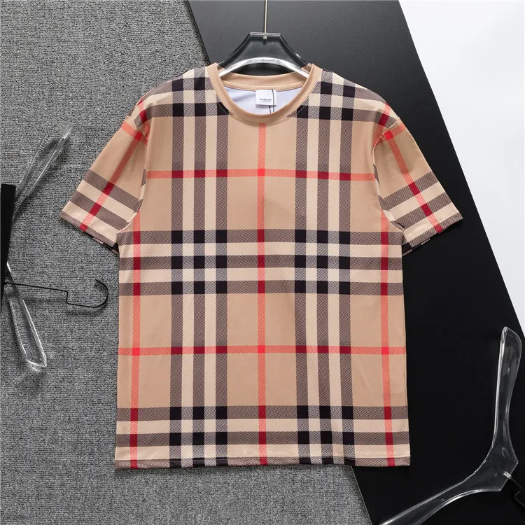 BUR Check Cotton Jacquard T-shirt in Beige - 382 - bbr0000382 - Image 2