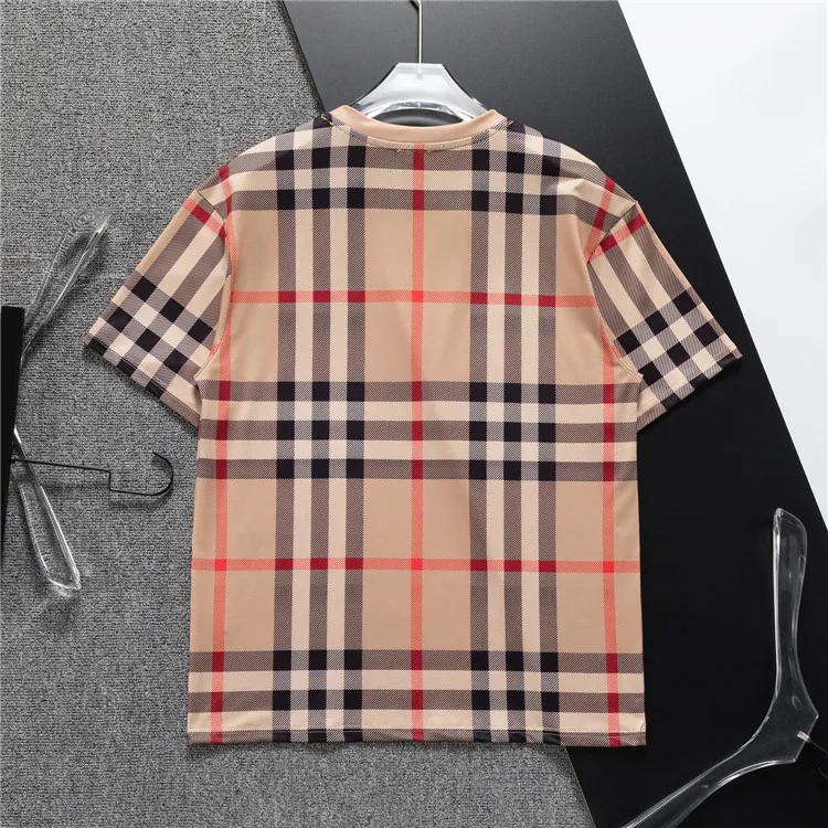 BUR Check Cotton Jacquard T-shirt in Beige - 382 - bbr0000382 - Image 3