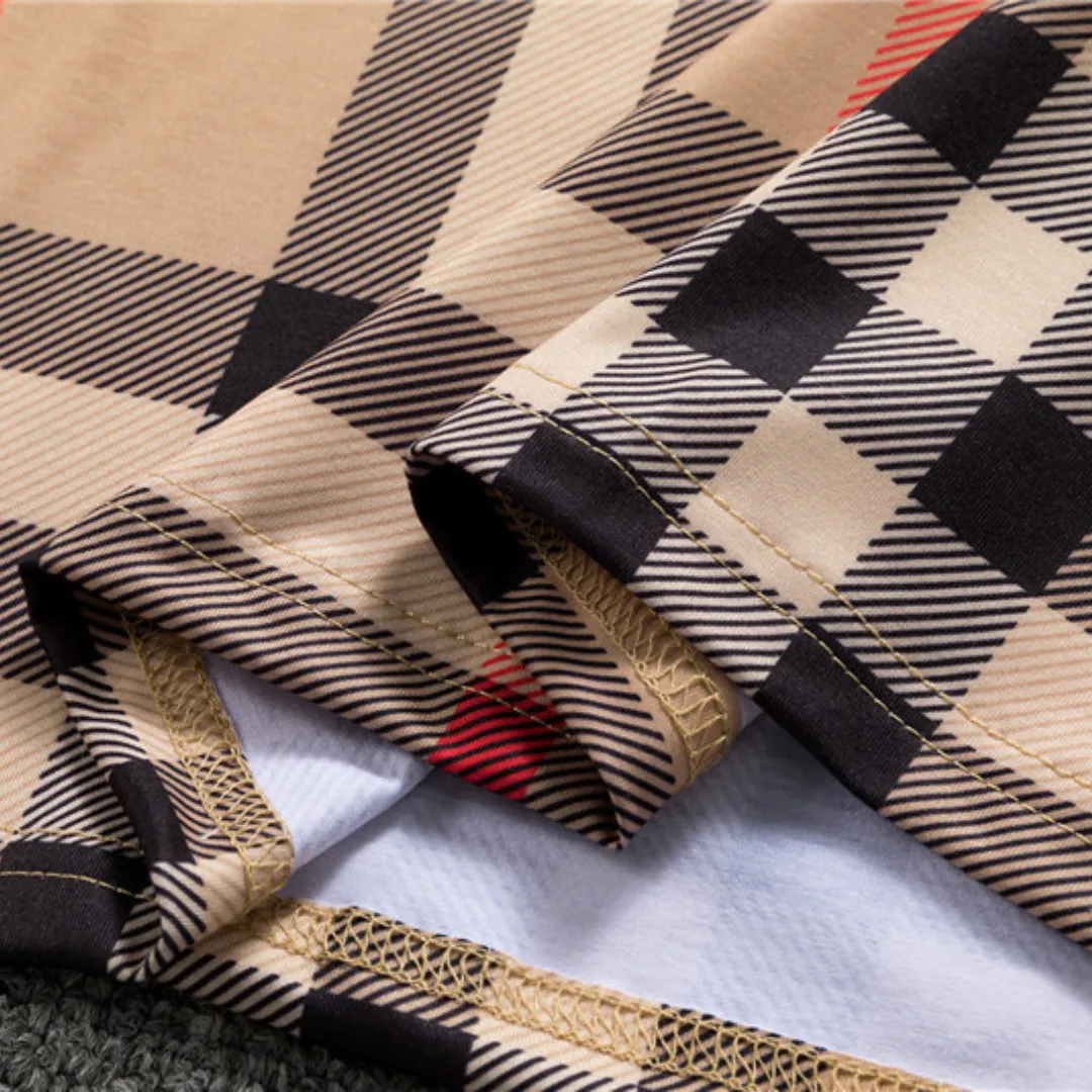 BUR Check Cotton Jacquard T-shirt in Beige - 382 - bbr0000382 - Image 9