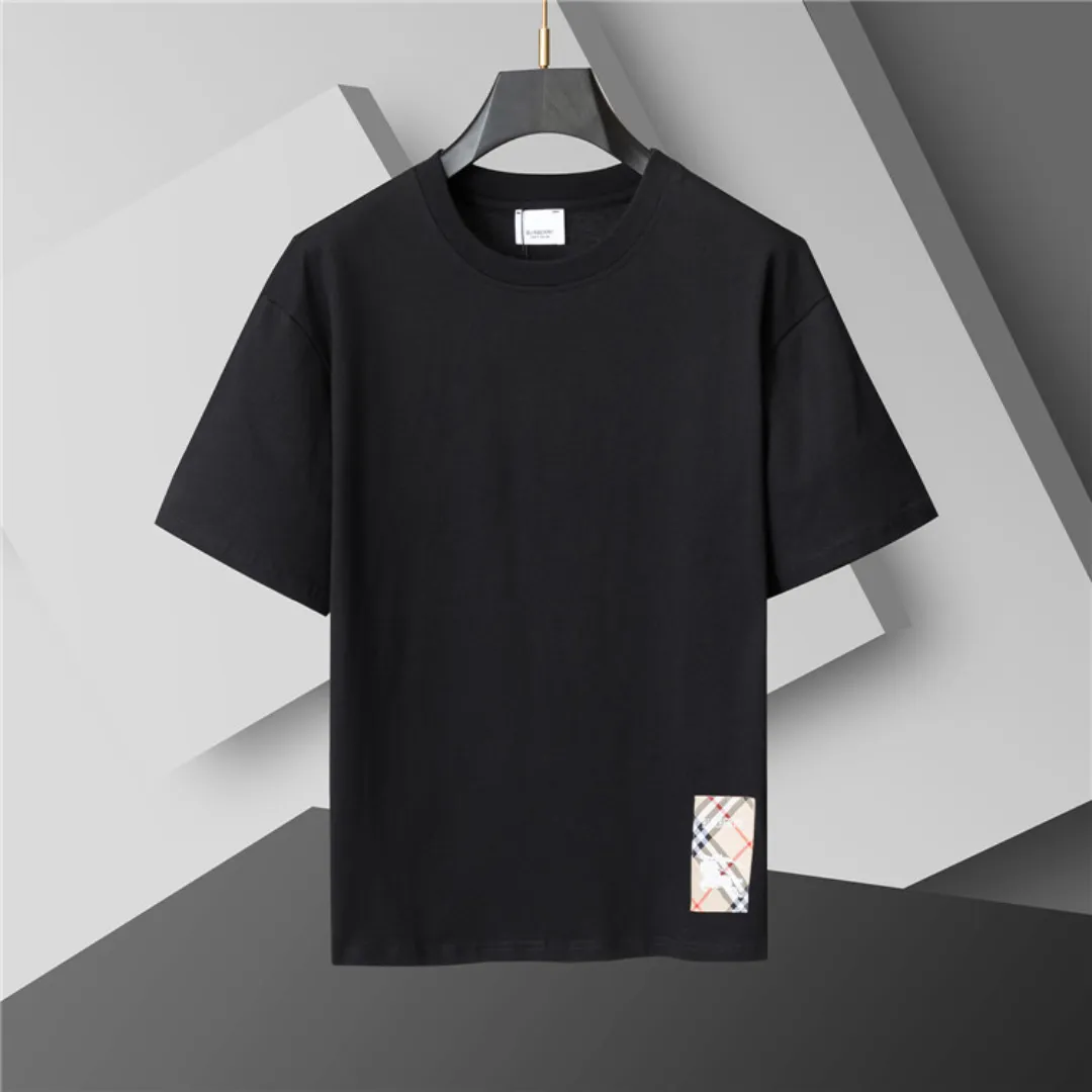 BUR Check Label T-Shirt in Black - 383 - bbr0000383 - Image 2