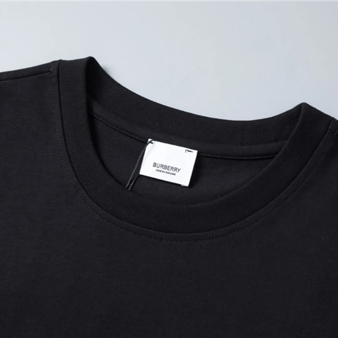 BUR Check Label T-Shirt in Black - 383 - bbr0000383 - Image 7