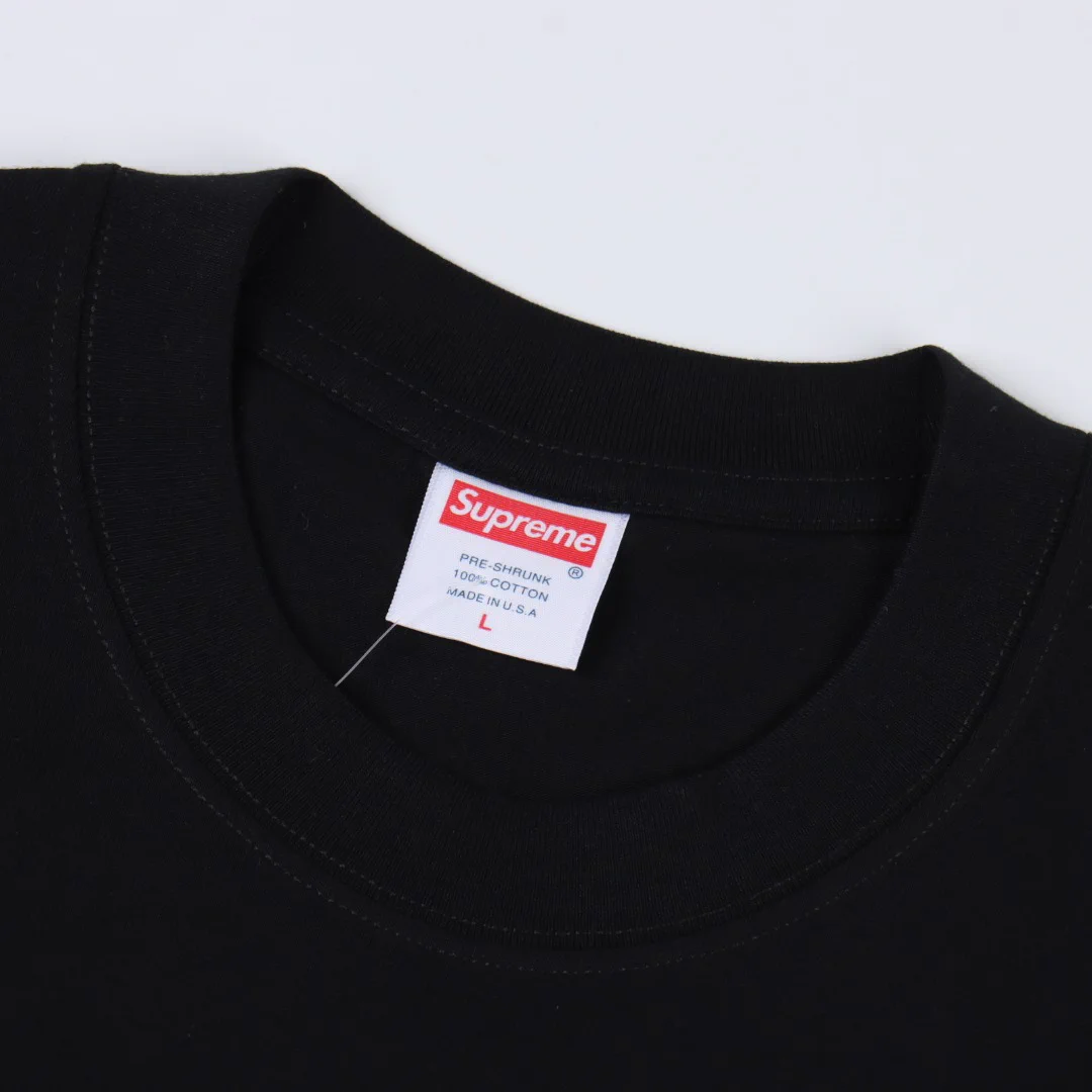 SUP Box Logo Zebra Print T-Shirt in Black - 514 - spm0000514 - Image 3