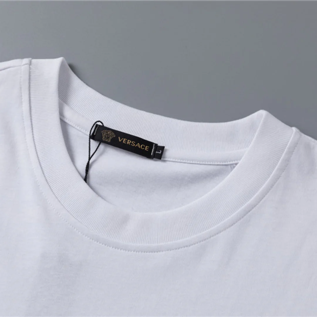 VS Medusa Head Cotton T-shirt in White - vs0000082 - Image 7